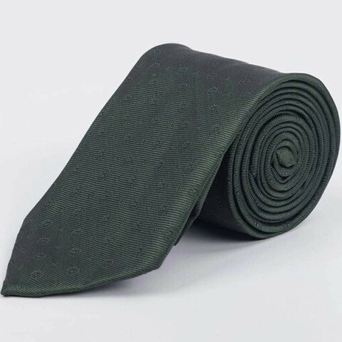 Аренда зеленого галстука с узором для мужских костюмов