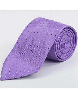 Аренда галстука сиреневого цвета с мелким черно-белым узором для мужского костюма, изображение 1