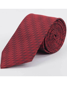 Аренда галстука бордового цвета с узором для мужского костюма, изображение 1