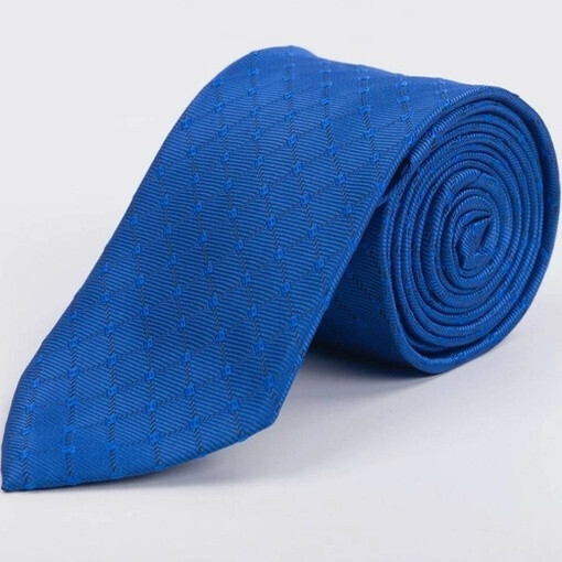 Прокат синего галстука в клетку для мужских костюмов