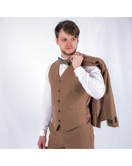 Прокат мужского костюма табачного цвета, изображение 1