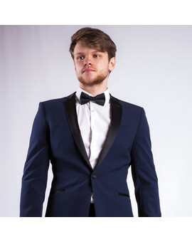 Прокат смокинга темно-синего цвета, изображение 1