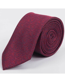 Арендовать галстук бордового цвета с мелким узором для мужского костюма, изображение 1