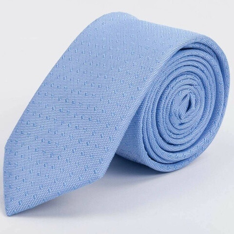 Арендовать галстук голубого цвета с фактурным узором для мужских костюмов