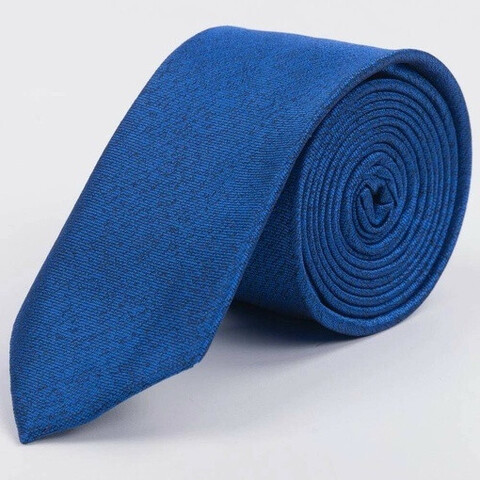 Аренда синего галстука с текстурой для мужских костюмов