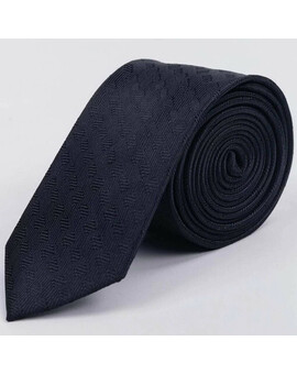 Аренда черного галстука с фактурным узором для мужского костюма, изображение 1