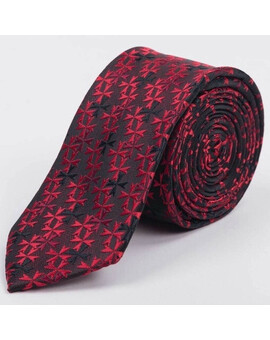 Прокат бордового галстука с узором мульти для мужских костюмов, изображение 1