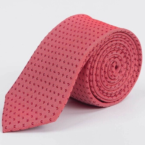 Аренда галстука светло-красного цвета с узором для мужского костюма