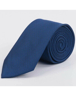Арендовать синий текстурированный галстук для мужских костюмов, изображение 1