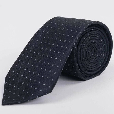 Арендовать черный галстук в полоску с узором серого цвета для мужских костюмов