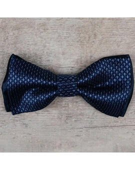 Аренда бабочки синего цвета с разноцветным мелким узором мульти для мужского костюма, изображение 1