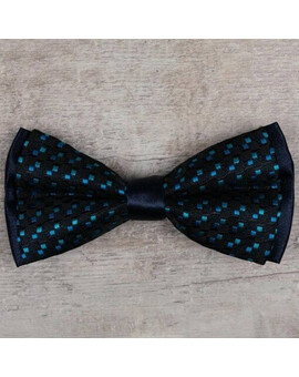 Аренда бабочки синего цвета с узором для мужских костюмов, изображение 1