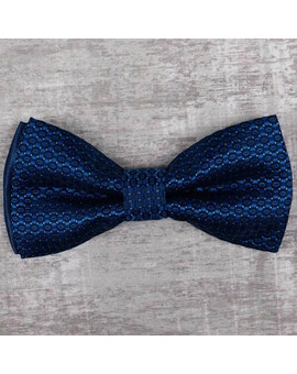 Прокат бабочки синего цвета с узором для мужских костюмов, изображение 1