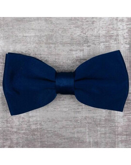 Прокат однотонной бабочки синего цвета для мужски костюмов, изображение 1