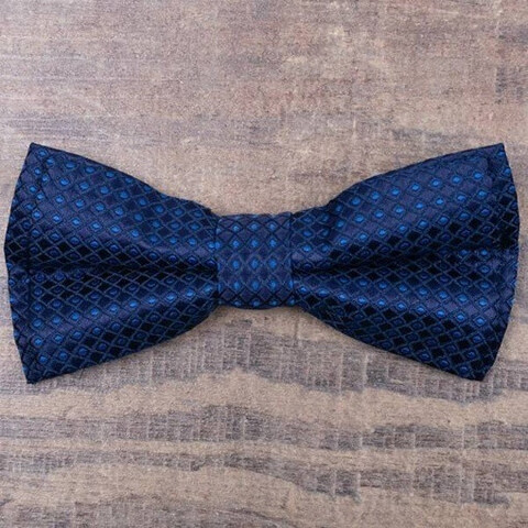 Синяя бабочка в аренду с абстрактным узором для мужских костюмов