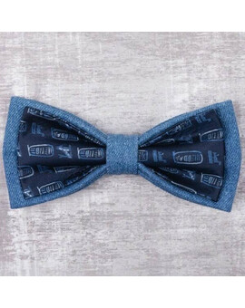 Аренда джинсовой бабочки с абстрактным узором для мужских костюмов, изображение 1