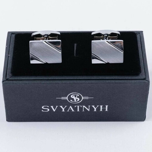 Прокат классических запонок прямоугольной формы для мужских костюмов