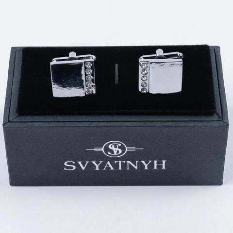 Аренда классических запонок с украшением для мужских костюмов