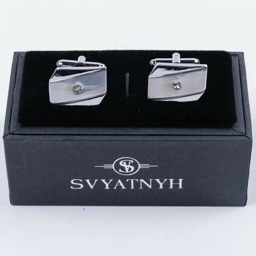 Арендовать классические запонки с украшением для мужского костюма