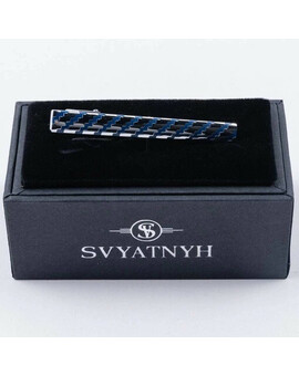 Аренда зажима с гравировкой синего цвета для мужских костюмов, изображение 1