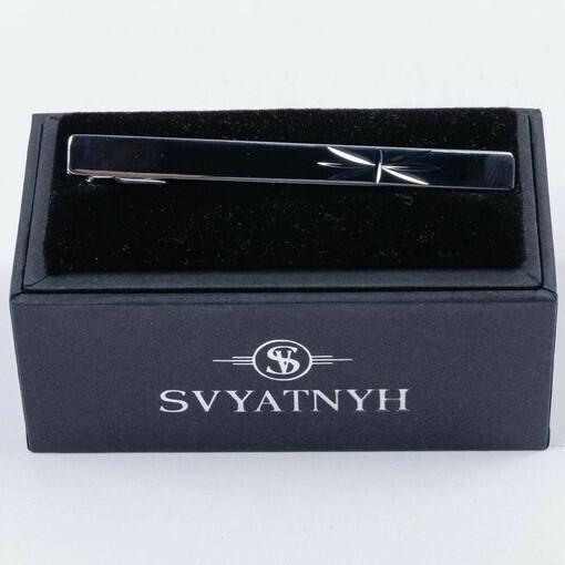 Зажим напрокат с гравировкой для мужского костюма